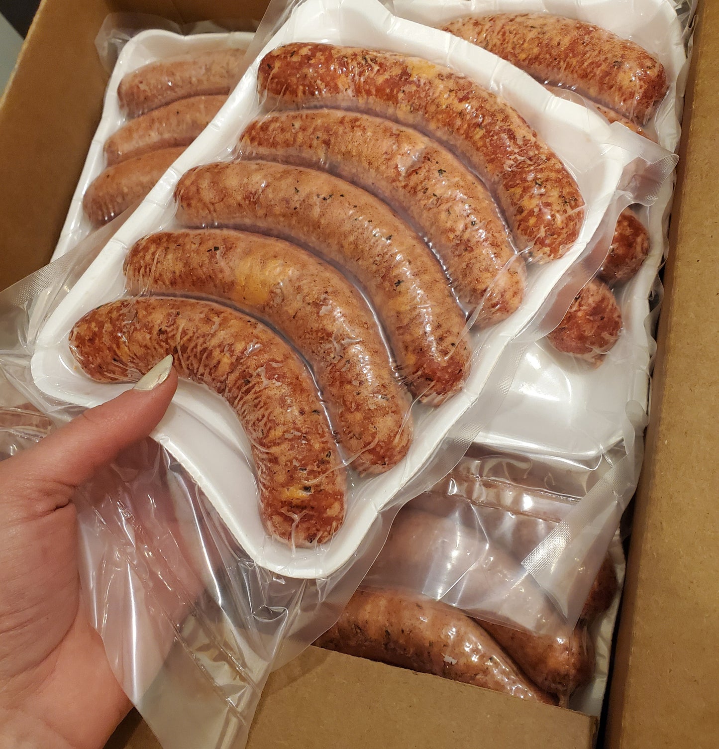 Moroccan lamb sausages