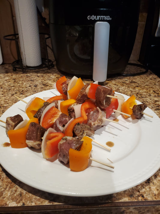 Alberta lamb kebobs